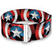 MARVEL AVENGERS Cinch Waist Belt - Captain America Pop Art Shield Repeat Black Womens Cinch Waist Belts Marvel Comics   