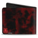 MARVEL UNIVERSE Bi-Fold Wallet - HYDRA Logo + HYDRA Smoke Black Reds Bi-Fold Wallets Marvel Comics   
