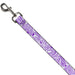 Dog Leash - Bandana/Skulls White/Purple Dog Leashes Buckle-Down   