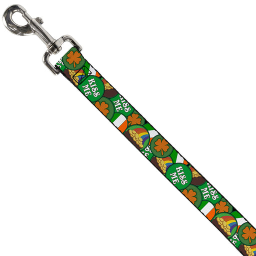 Dog Leash - St. Pat's 4-Buttons Stacked Dog Leashes Buckle-Down   