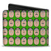 Bi-Fold Wallet - Toy Story Buzz Lightyear Expressions Green Bi-Fold Wallets Disney   