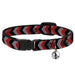 Cat Collar Breakaway - Chevron Red Black Gray Breakaway Cat Collars Buckle-Down   