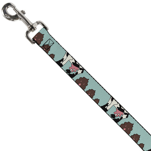 Dog Leash - Zebra Poops Color Dog Leashes Buckle-Down   