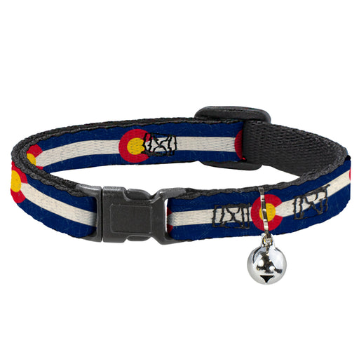 Cat Collar Breakaway - Colorado Flags2 Repeat Vintage Breakaway Cat Collars Buckle-Down   