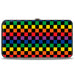 Hinged Wallet - Checker Black Rainbow Multi Color Hinged Wallets Buckle-Down   