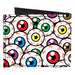 Canvas Bi-Fold Wallet - Eyeballs Stacked Canvas Bi-Fold Wallets Buckle-Down   