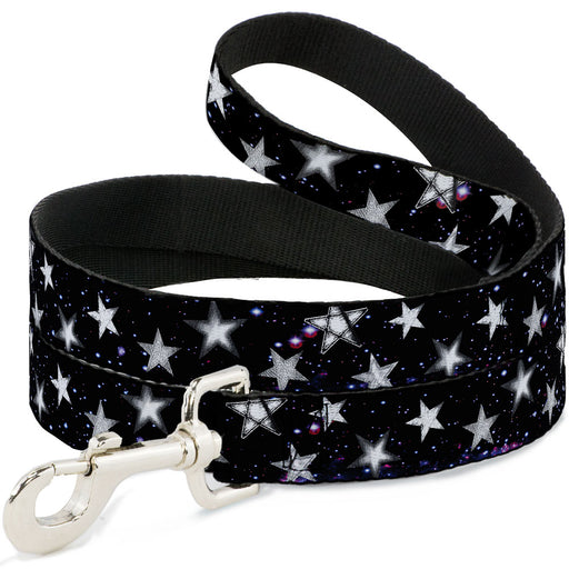 Dog Leash - Glowing Stars in Space Black/Purple/White Dog Leashes Buckle-Down   