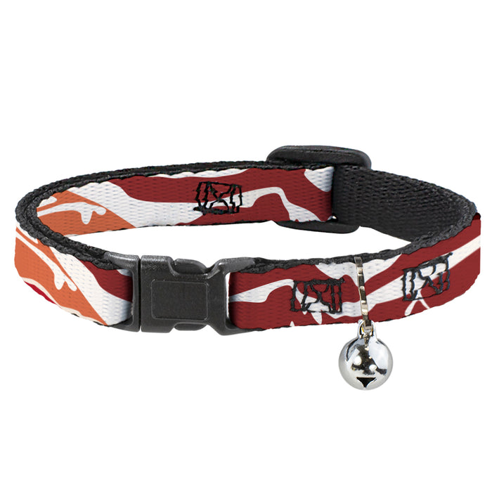 Cat Collar Breakaway - Bacon CLOSE-UP Breakaway Cat Collars Buckle-Down   