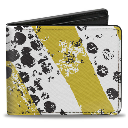 Bi-Fold Wallet - Grunge Tread Yellow Bi-Fold Wallets Buckle-Down   