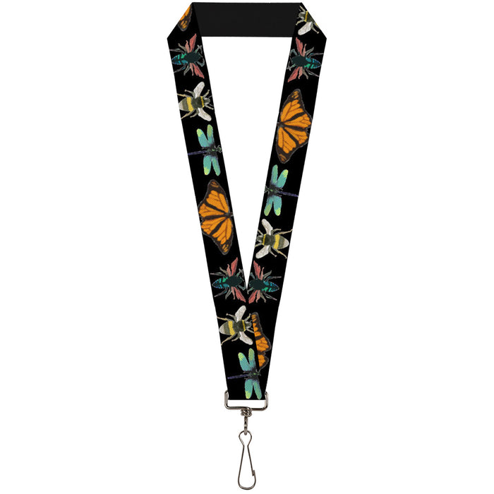 Lanyard - 1.0" - Insects CLOSE-UP Black Lanyards Buckle-Down   