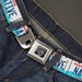 BD Wings Logo CLOSE-UP Full Color Black Silver Seatbelt Belt - Washington License Plate NATIVE Webbing Seatbelt Belts Buckle-Down   