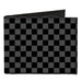 Canvas Bi-Fold Wallet - Checker Black Gray Canvas Bi-Fold Wallets Buckle-Down   