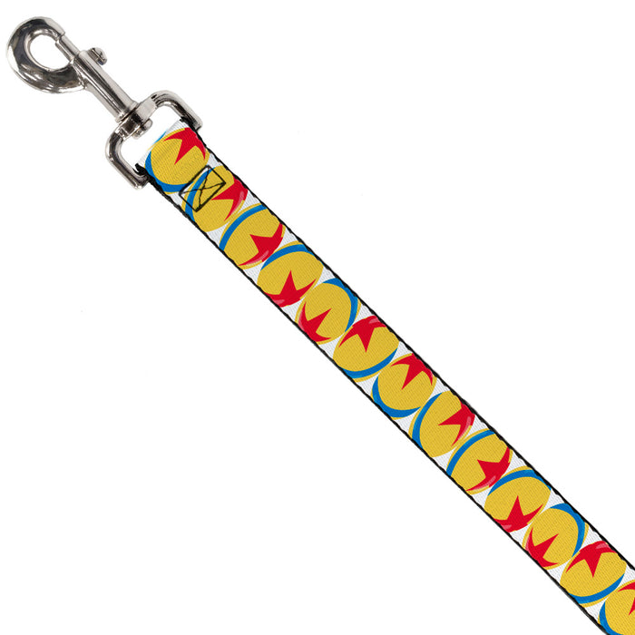 Dog Leash - Disney Pixar Luxo Ball Repeat White/Yellow/Blue/Red Dog Leashes Disney   