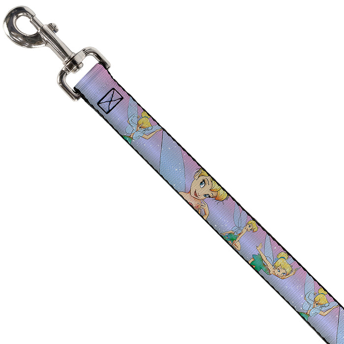 Dog Leash - Tinker Bell Poses Purple/Pink Fade Dog Leashes Disney   