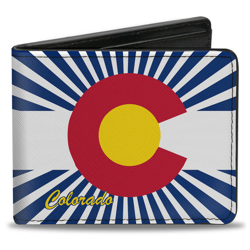 Bi-Fold Wallet - Colorado Flag Rays Blue White Bi-Fold Wallets Buckle-Down   
