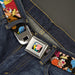 Mad Hatter Face Full Color Seatbelt Belt - Mad Hatter's Tea Party Poses Webbing Seatbelt Belts Disney   