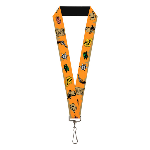 Lanyard - 1.0" - Old Western Multi Color Lanyards Buckle-Down   