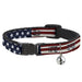 Cat Collar Breakaway - Americana Rustic Stars & Stripes Breakaway Cat Collars Buckle-Down   