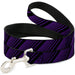 Dog Leash - Diagonal Stripes Black/Purple Dog Leashes Buckle-Down   