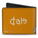 Bi-Fold Wallet - Chip n' Dale Dale Face Close-Up + Autograph Brown Bi-Fold Wallets Disney   