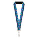 Lanyard - 1.0" - Encanto Butterfly and Flower Collage Blues Lanyards Disney   