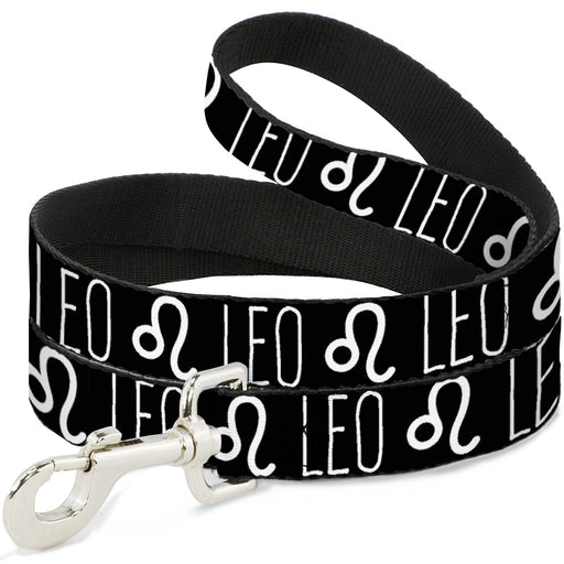 Dog Leash - Zodiac LEO/Symbol Black/White Dog Leashes Buckle-Down   