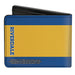 Bi-Fold Wallet - RIVERDALE "R" Logo Stripe Blue Yellow Bi-Fold Wallets Riverdale   