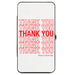 Hinged Wallet - THANK YOU HAVE A NICE DAY Bag Print White Red Hinged Wallets Buckle-Down   