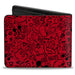 Bi-Fold Wallet - Mickey Mouse Icon Doodles Collage Red Black Bi-Fold Wallets Disney   