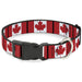 Plastic Clip Collar - Canada Flags Plastic Clip Collars Buckle-Down   