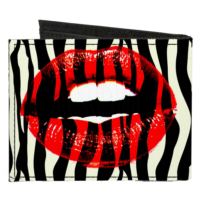 Canvas Bi-Fold Wallet - Mouth Zebra Canvas Bi-Fold Wallets Buckle-Down   