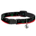 Cat Collar Breakaway - CALIFORNIA Pot Leaf Black Red Green White Breakaway Cat Collars Buckle-Down   