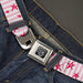 BD Wings Logo CLOSE-UP Full Color Black Silver Seatbelt Belt - Sketch Stars w/Stripes Pink/White/Fuchsia Webbing Seatbelt Belts Buckle-Down   