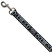 Dog Leash - HEMI Bold Outline 392/426 Black/Silver-Fade Dog Leashes Hemi   