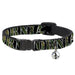 Cat Collar Breakaway - CALIFORNIA Bear Silhouette Black Camo Olive Breakaway Cat Collars Buckle-Down   