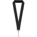 Lanyard - 1.0" - Mini Stars3 Black White Lanyards Buckle-Down   