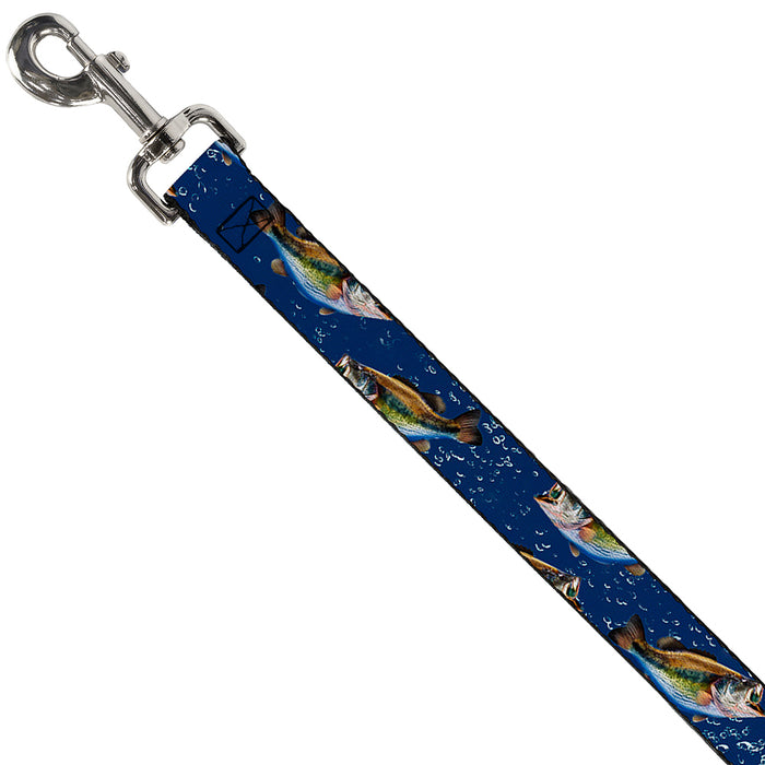 Dog Leash - Bass Fish/Water Bubbles Dog Leashes Buckle-Down   