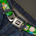 RUGRATS Logo Full Color Seatbelt Belt - RUGRATS Tommy & Dill Poses Greens Webbing Seatbelt Belts Nickelodeon   