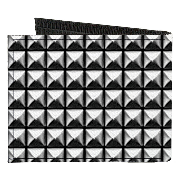 Canvas Bi-Fold Wallet - Printed Studs Canvas Bi-Fold Wallets Buckle-Down   