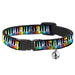 Cat Collar Breakaway - Piano Keys Rainbow Breakaway Cat Collars Buckle-Down   