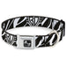 Dog Bone Seatbelt Buckle Collar - BD Logo/BUCKLE-DOWN Script Black/White Seatbelt Buckle Collars Buckle-Down   