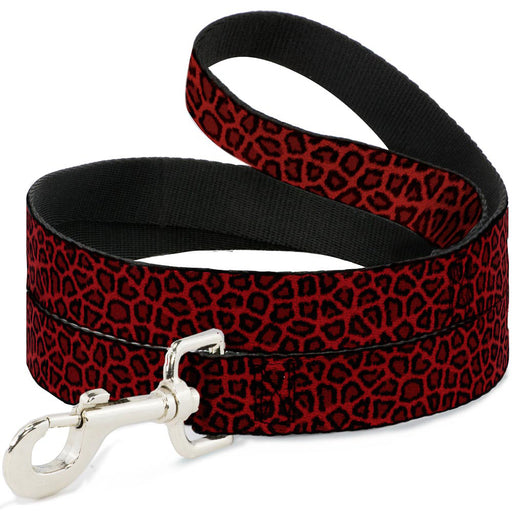Dog Leash - Leopard Red Dog Leashes Buckle-Down   