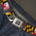 BD Wings Logo CLOSE-UP Full Color Black Silver Seatbelt Belt - Maryland Flags Webbing Seatbelt Belts Buckle-Down   