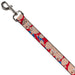 Dog Leash - Porky Pig Expressions Red Dog Leashes Looney Tunes   