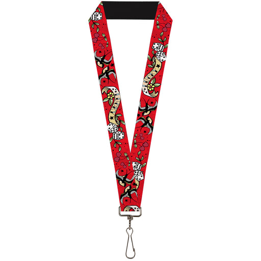 Lanyard - 1.0" - Lucky Red Lanyards Buckle-Down   