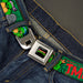 Classic TMNT Logo Full Color Seatbelt Belt - Classic Teenage Mutant Ninja Turtles Group Pose2/TMNT Green Brick Wall Webbing Seatbelt Belts Nickelodeon   