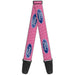 Guitar Strap - Ford Oval w Text PINK REPEAT Guitar Straps Ford   