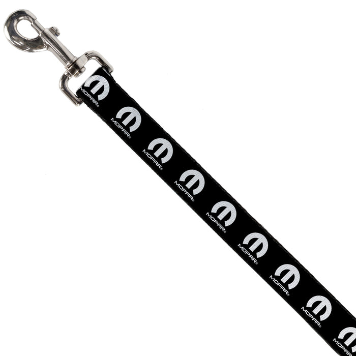 Dog Leash - MOPAR Logo Repeat Black/White Dog Leashes Mopar   