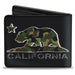 Bi-Fold Wallet - CALIFORNIA Flag Bear Black Camo Gray Camo Olive Bi-Fold Wallets Buckle-Down   