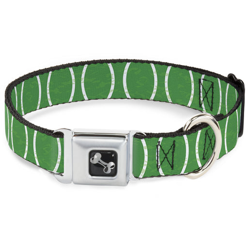 Dog Bone Seatbelt Buckle Collar - Rings Camo Neon Green/White Seatbelt Buckle Collars Buckle-Down   